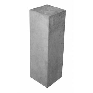 Betonpoer 15x15x50 cm met strakke rand ANTRACIET