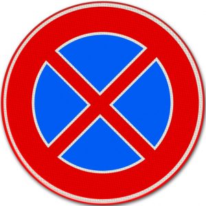 RVV Verkeersbord – Verboden stil te staan E02