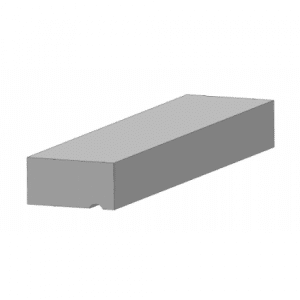 Betonlatei grijs 1000 x 100 x 60 mm