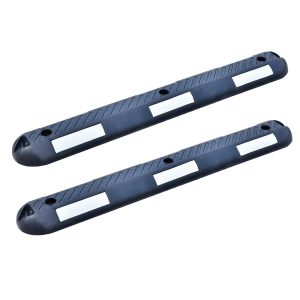 Fietspadafscheider Zwart/Wit (set 2 stuks)
