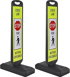 Reflecterend baakschild met watergevulde voet – 2 stuks