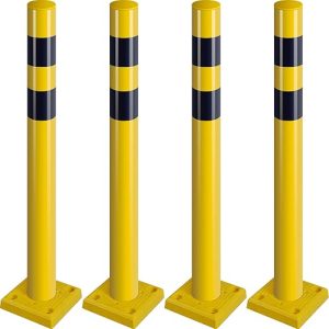 flexibele afzetpaal – terugverend en aanrijdbestendig – pak 4 stuks