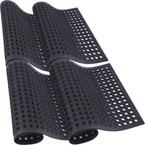 Rubberen Antislip Mat met Gaten voor Deurkeuken Badkamer Bar Buiten