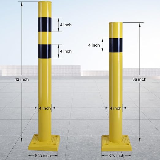 flexibele afzetpaal – terugverend en aanrijdbestendig - pak 4 stuks - Afbeelding 4