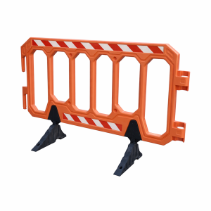 Koppelbaar Hek (Oranje) met Rubberbasis
