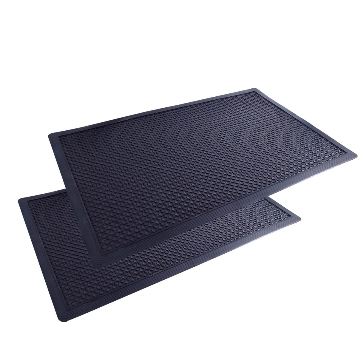 Set van 2 of 4 rubberen schraapmatten Houd entrees, werkplekken en keukens schoon en veilig met deze set rubberen schraapmatten. De matten verwijderen vuil en vocht effectief van schoenzolen en helpen voorkomen dat dit verder over de vloer wordt verspreid. Ze zijn verkrijgbaar als set van 2 of 4 stuks en geschikt voor intensief dagelijks gebruik. De schraapmatten zijn vervaardigd van sterk, slijtvast rubber. Het antislipoppervlak biedt extra grip en verkleint de kans op uitglijden. Dankzij de open structuur worden water, modder en ander vuil gemakkelijk afgevoerd. Hierdoor blijft het loopoppervlak schoon, comfortabel en veilig. Voordelen van rubberen schraapmatten Verkrijgbaar als set van 2 of 4 stuks Gemaakt van sterk en duurzaam rubber Verwijdert vuil en vocht van schoenzolen Antislipoppervlak voor extra grip Open structuur voor een goede drainage Beschermt onderliggende vloeren tegen vuil en slijtage Onderhoudsarm en eenvoudig schoon te maken Geschikt voor binnen- en buitengebruik Professionele entreemat voor intensief gebruik Deze rubberen entreematten zijn geschikt voor bedrijfspanden, magazijnen, werkplaatsen, horecakeukens, scholen, gemeentelijke gebouwen en andere drukbezochte locaties. De matten zijn snel te plaatsen en vereisen geen ingewikkelde montage. Met deze set van 2 of 4 rubberen schraapmatten kiest u voor een duurzame oplossing die vloerbescherming, goede drainage en extra grip combineert. Ideaal voor aannemers, facility managers, bedrijven, gemeenten en professionele inkopers.